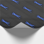Royal Blue Small Flugzeug Geschenkpapier (Ecke)