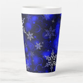 Royal Blue Snowflake Motif Milchtasse (Vorderseite)