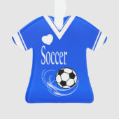 Royal Blue Soccer Shirt Ornament (Vorderseite)