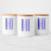 Royal Blue Soft Glitzer Product Labels Monogram Lebensmitteletikett (Flaschen)