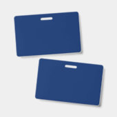 Royal Blue Solid Color Ausweis (Vorder- & Rückseite)