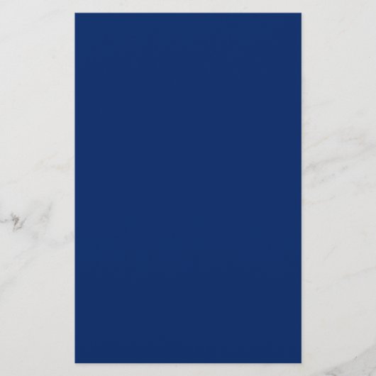 Royal Blue Solid Color Briefpapier (Vorderseite)