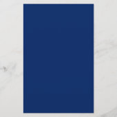 Royal Blue Solid Color Briefpapier (Rückseite)