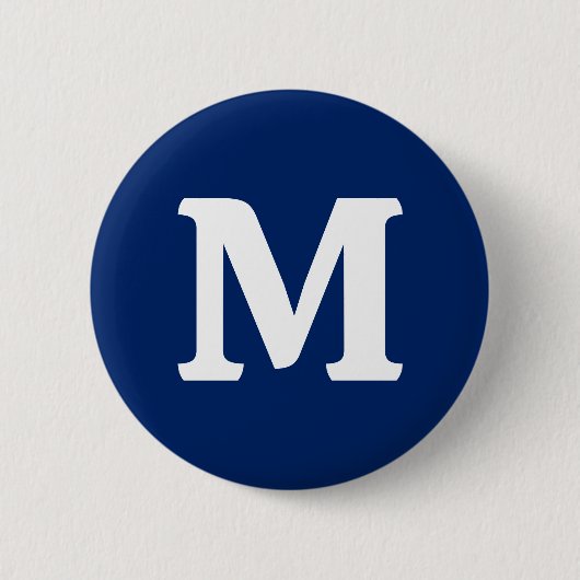 Royal Blue Solid Color Button (Vorderseite)