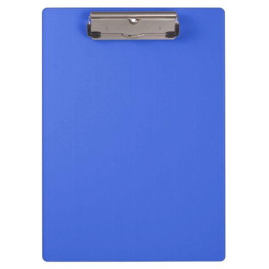 Royal Blue Solid Color | Classic | elegant Klemmbrett (Vorderseite)