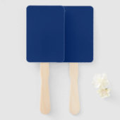 Royal Blue Solid Color Fächer (Vorne und Hinten)