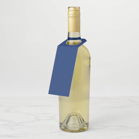 Royal Blue Solid Color Flaschenanhänger (Angewinkelt)