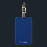 Royal Blue Solid Color Gepäckanhänger<br><div class="desc">Royal Blue Solid Color Moderne Farbe.</div>