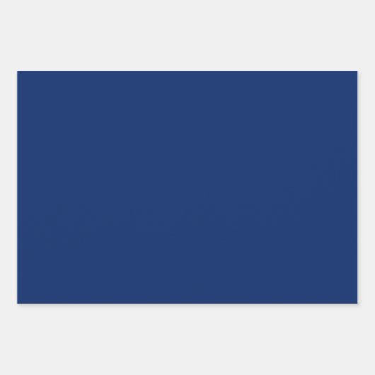 Royal Blue Solid Color Geschenkpapier Set (Vorderseite 3)