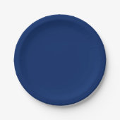 Royal Blue Solid Color Pappteller (Vorderseite)