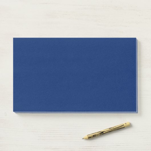 Royal Blue Solid Color Post-it Klebezettel (Auf Schreibtisch)