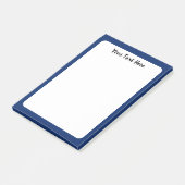 Royal Blue Solid Color Post-it Klebezettel (angewinkelt)