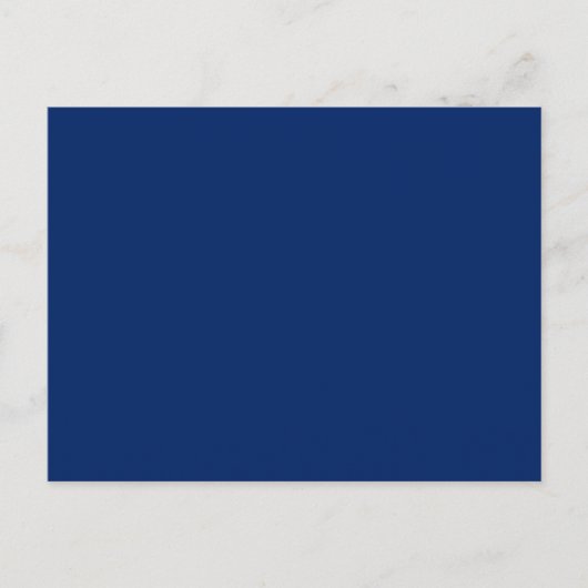Royal Blue Solid Color Postkarte (Vorderseite)