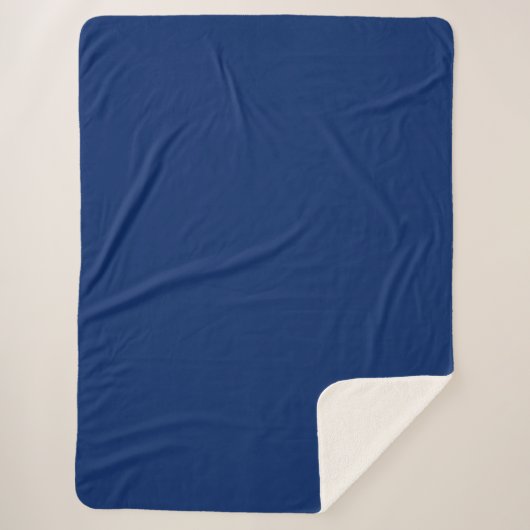 Royal Blue Solid Color Sherpadecke (Vorderseite)