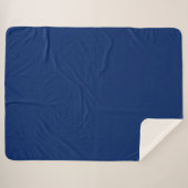 Royal Blue Solid Color Sherpadecke (Vorderseite (Horizontal))