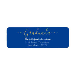 Royal Blue Spanisch | Class Year Custom Return
