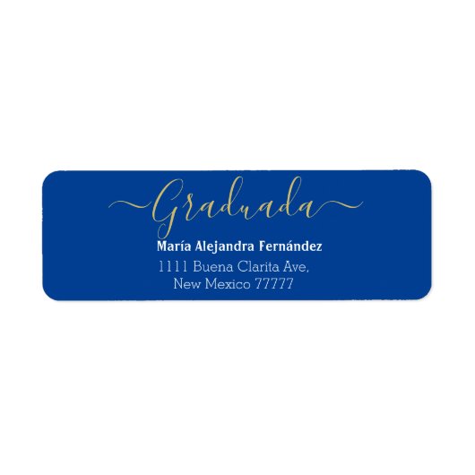Royal Blue Spanisch | Class Year Custom Return (Vorne)