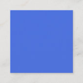 Royal Blue Square Business Card Quadratische Visitenkarte (Vorderseite)
