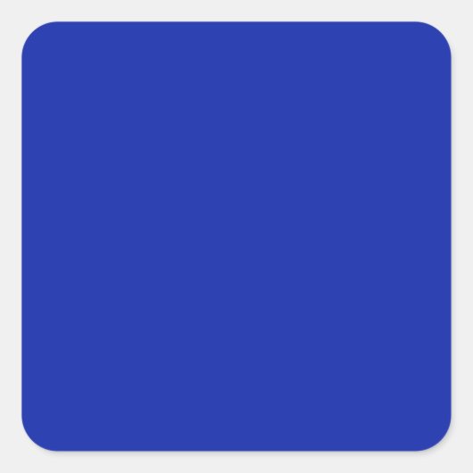 Royal Blue Square Sticker (Vorderseite)
