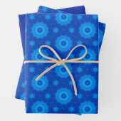 Royal Blue Star Musterverpackungsblätter Geschenkpapier Set (Beispiel)