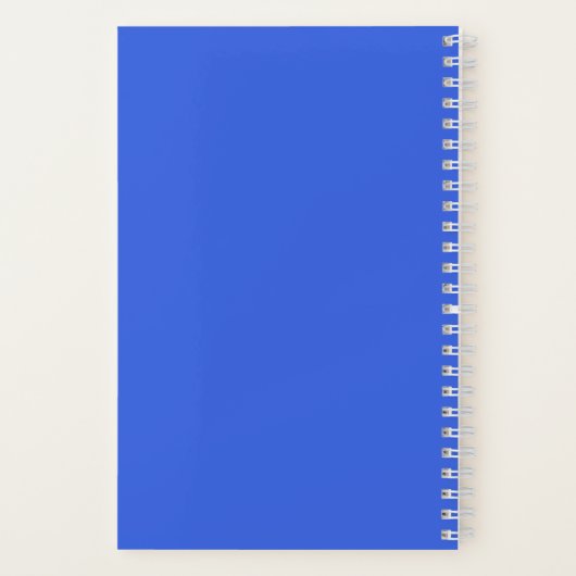 Royal Blue Star Notebook Notizblock (Rückseite)
