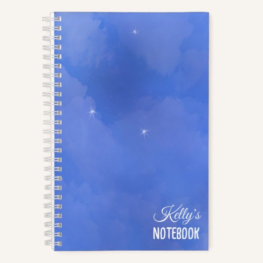 Royal Blue Star Notebook Notizblock (Vorderseite)