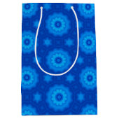 Royal Blue Star Pattern Geschenktasche Mittlere Geschenktüte (Vorderseite)