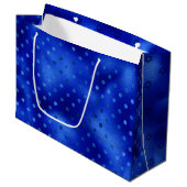 Royal Blue Star von David Hanukkah Große Geschenkt Geschenktüte (Vorderseite Schrägansicht)