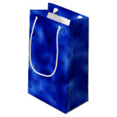 Royal Blue Star von David Hanukkah Kleine Geschenktüte (Rückseite Schrägansicht)