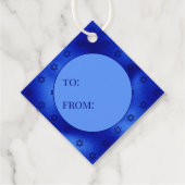 Royal Blue Star von David Hanukkah zu From Favor T Geschenkanhänger (Rückseite)