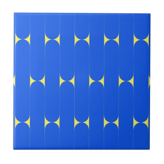 Royal Blue Sticks Kleine Keramik Tile Fliese (Vorderseite)