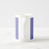 ROYAL BLUE STRICK Knochen China Tasse (Rückseite)