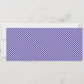 Royal Blue Stripe Concept Ticket Gutscheinkarte Einladung (Rückseite)