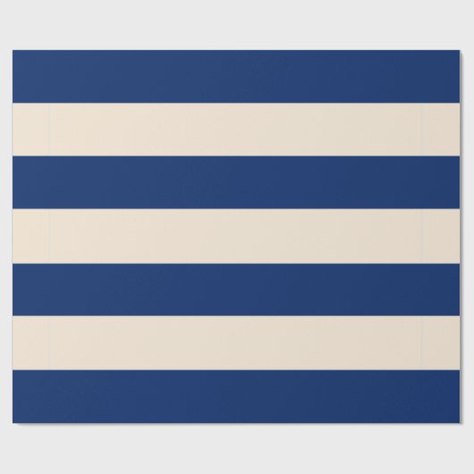 Royal Blue Stripes Geschenkpapier (Flach)