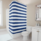 Royal Blue Striping Duschvorhang (Beispiel)
