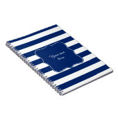 Royal Blue Striping Notizblock (Rechte Seite)