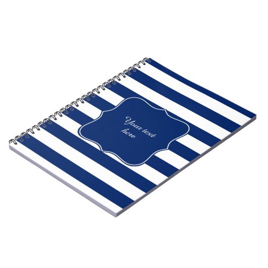 Royal Blue Striping Notizblock (Linke Seite)