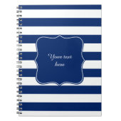 Royal Blue Striping Notizblock (Vorderseite)