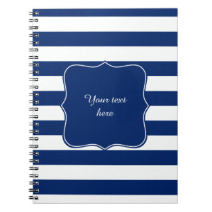 Royal Blue Striping Notizblock