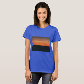 Royal Blue T - Shirt mit Sunset Design (Vorne ganz)