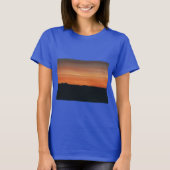Royal Blue T - Shirt mit Sunset Design (Vorderseite)