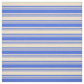 Royal Blue & Tan Striping Muster Stoff (Muster)