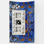 Royal Blue Theme Modernität Abstrakt Banner (Vertikal)