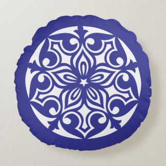 Royal Blue TRIBAL CIRCLE of LIFE Throw Kissen