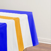 Royal Blue Triple White Nordic Snowflakes Streifen Tischdecke (Beispiel)