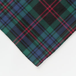 Royal Blue und Black Kariert Daly Tartan Fleecedecke