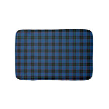 Royal Blue und Black Scottish Kariert Pattern