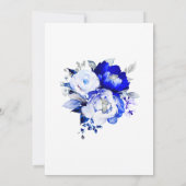 Royal Blue und Dusty Blue Retirement Save the Date Einladung (Rückseite)