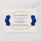 Royal Blue und Gold Geometric Begleitkarte (Vorderseite)