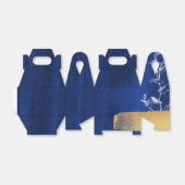 Royal Blue und Gold Geschenkschachtel (Ungefaltet)